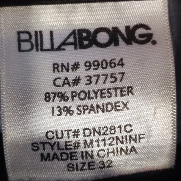 Billabong Platinum X Stretch blue shades board short men's size 32 - Picture 9 of 9